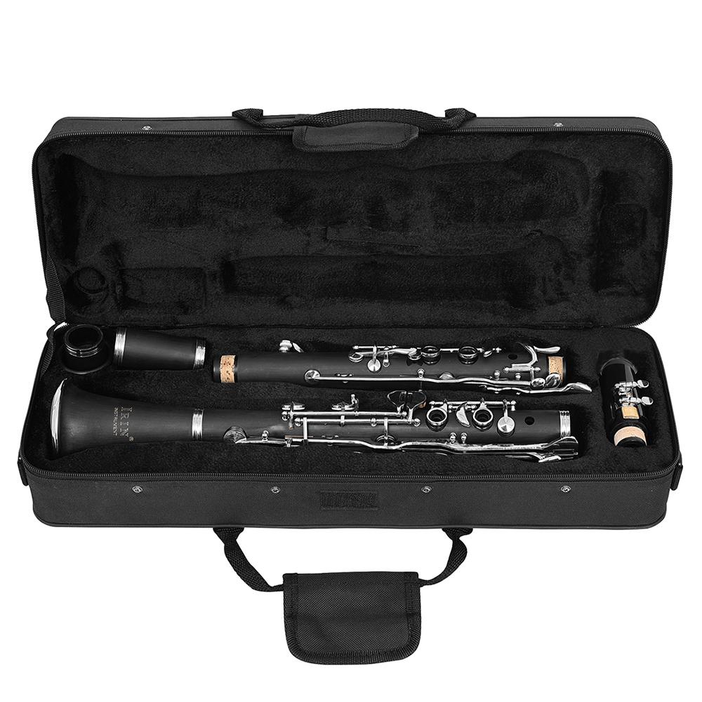 Bb Clarinet 17 Keys 6 Rings Bakelite Blackwinds Professional Clarinet Set Woodwind Instruments Double Regulator with Sax Case