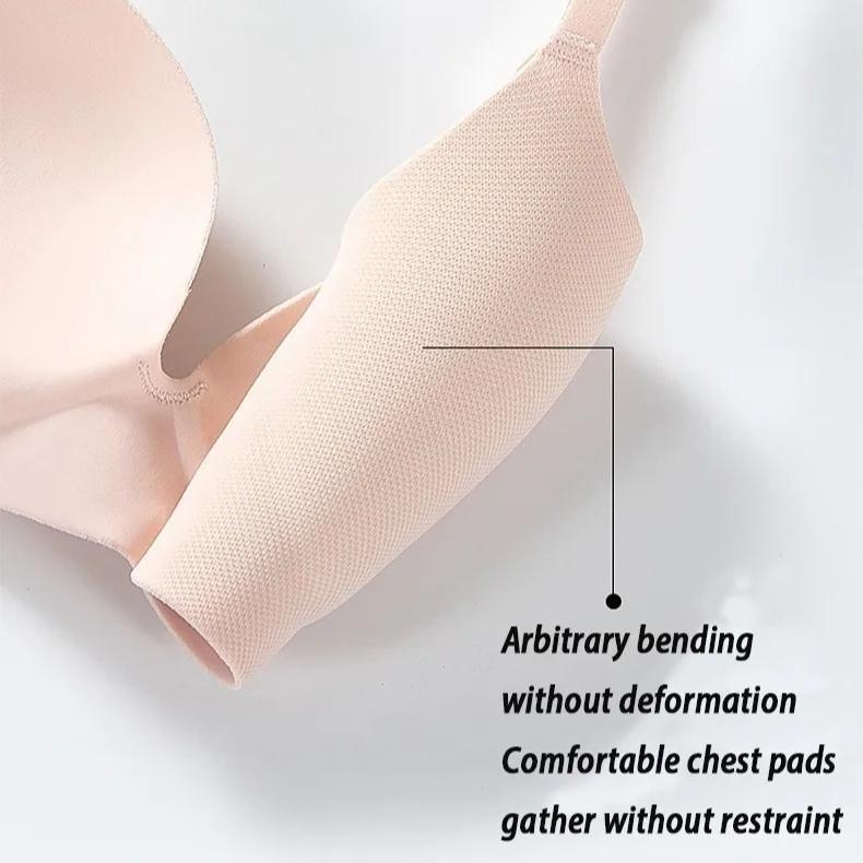 Wireless Ice Silk No Steel Ring Seamless Bra Women Push Up Bra Beautiful Back Sexy Bra Underwear Comfortable Seaml
