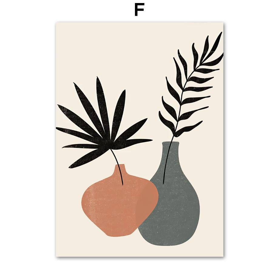 Boho Sun Moon Leaf Rainbow Geometry Landscape Wall Art Canvas Painting Abstract Posters And Prints Picture For Living Room Decor