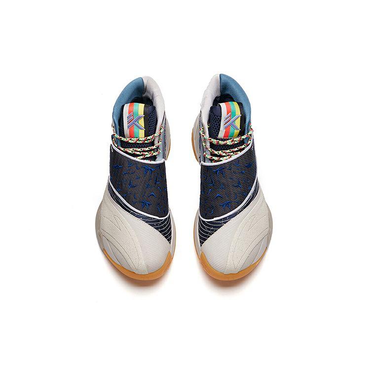 Anta Thompson KT6 Series Non-Slip Wear-Resistant Mid-Top Basketball Shoes Men Sneakers Ink-Blue 112131101-6