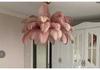 Postmodern Creative Feather LED Chandelier for Hotel, Club, Living Room, Bedroom