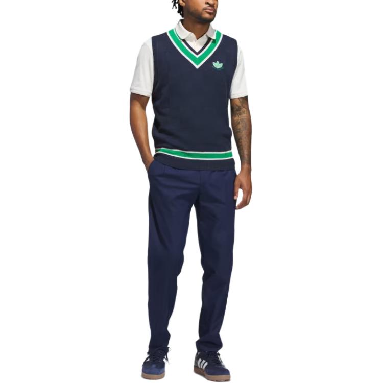 Adidas Originals Golf Fashion Comfortable Skin-Friendly V-Neck Vest Men Vests JN9736