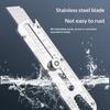 Utility Knife Heavy Duty All Steel Thickened Large Stainless Steel Wallpaper Knife Industrial Grade Durable Tool Holder