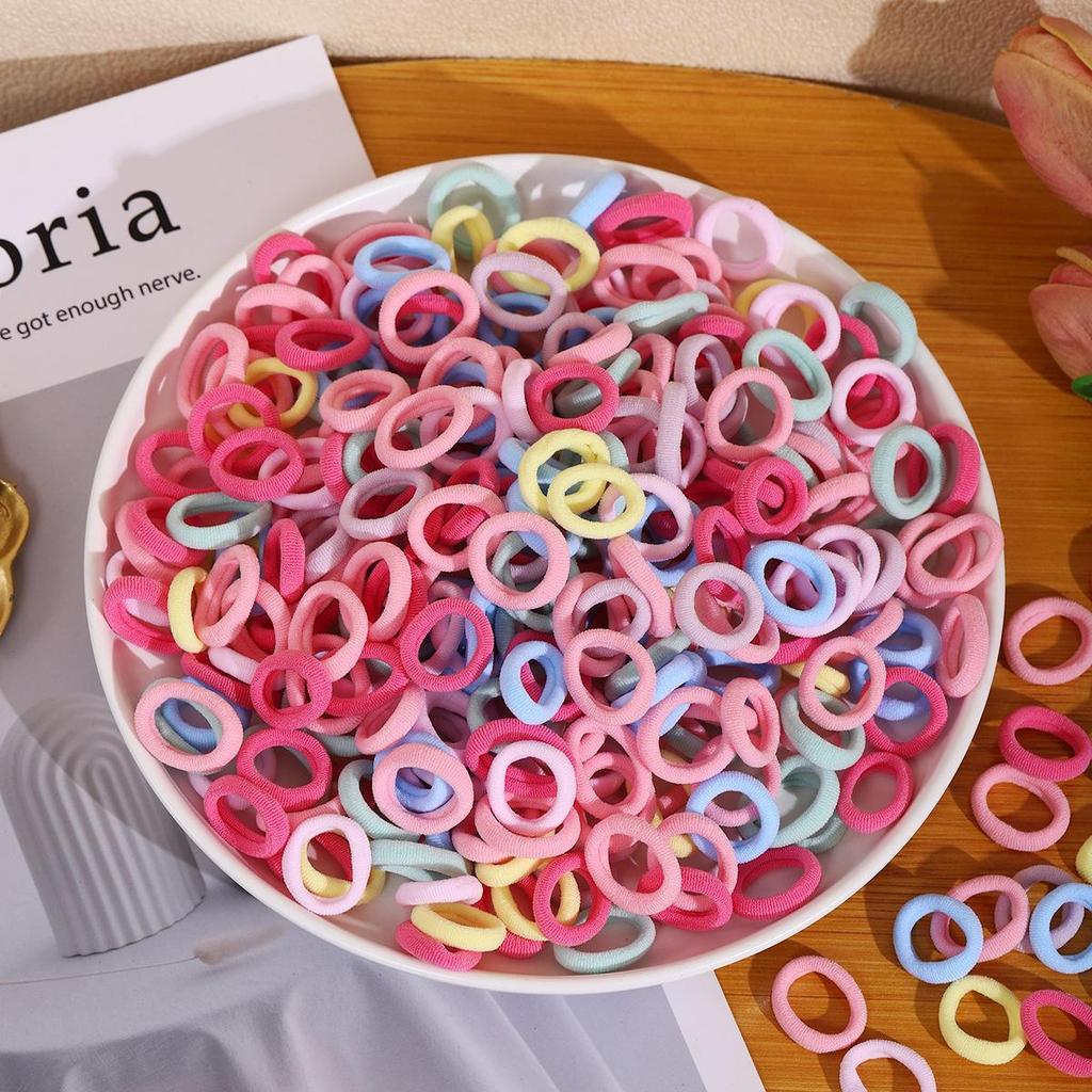 500-Pack Hair-Friendly Elastic Bands for Girls & Babies