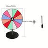 12 Slots Prize Wheel Table Prize Wheel Spinner Heavy Duty Base With Dry Erase Marker For Trade Shows Carnivals And Home