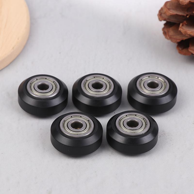 5Pcs Pom Wheel With 625Zz Linear Bearing 3D Printer Pom Wheel Plastic Pulley V-Type Wheels For Laser Engraver Parts