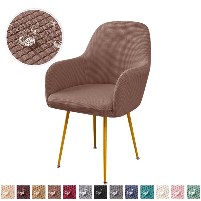1Pc Polar Fleece High Arm Chair Covers Water Repellent Elastic Dining Armchair Protector Seat Slipcovers Chair Protector Home