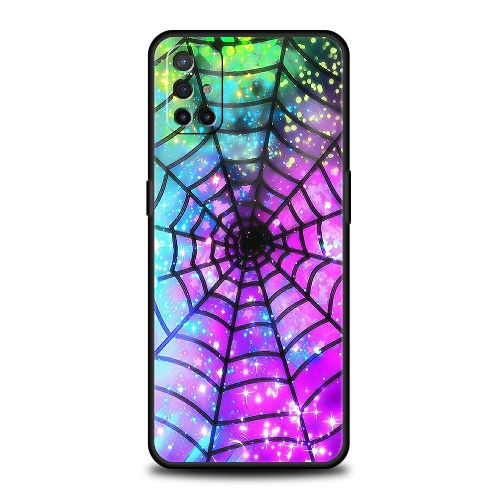 Phone Case For Oneplus 13R 13 12 10T 11 R10 Nord N100 N200 N10 9 9R CE 2 3 Z Pro Lite 5G Soft TPU Cover Spider Web Fundas Capas
