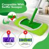 Yousheng Lot de 4 housses de balai pour petites et grandes planches, garniture élastique, nettoyage en profondeur, tampons de balai lavables et réutilisables pour Swiffer