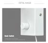 Adjustable Angle Modern Minimalist Bedside Wall Lamp with GU10 Spotlight for Living Room