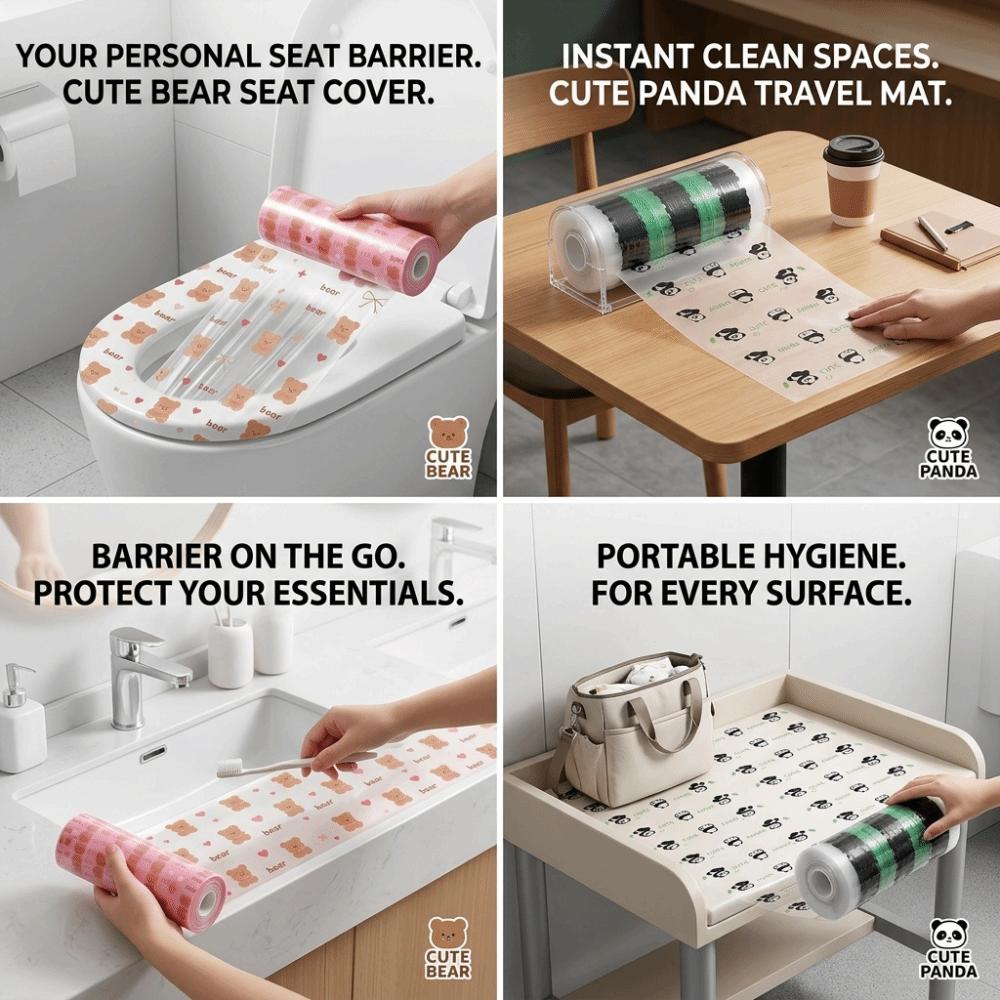 Waterproof Sanitary Barrier Film Thick Travel Hygiene Supplies Toilet Seat Cover Business Trips