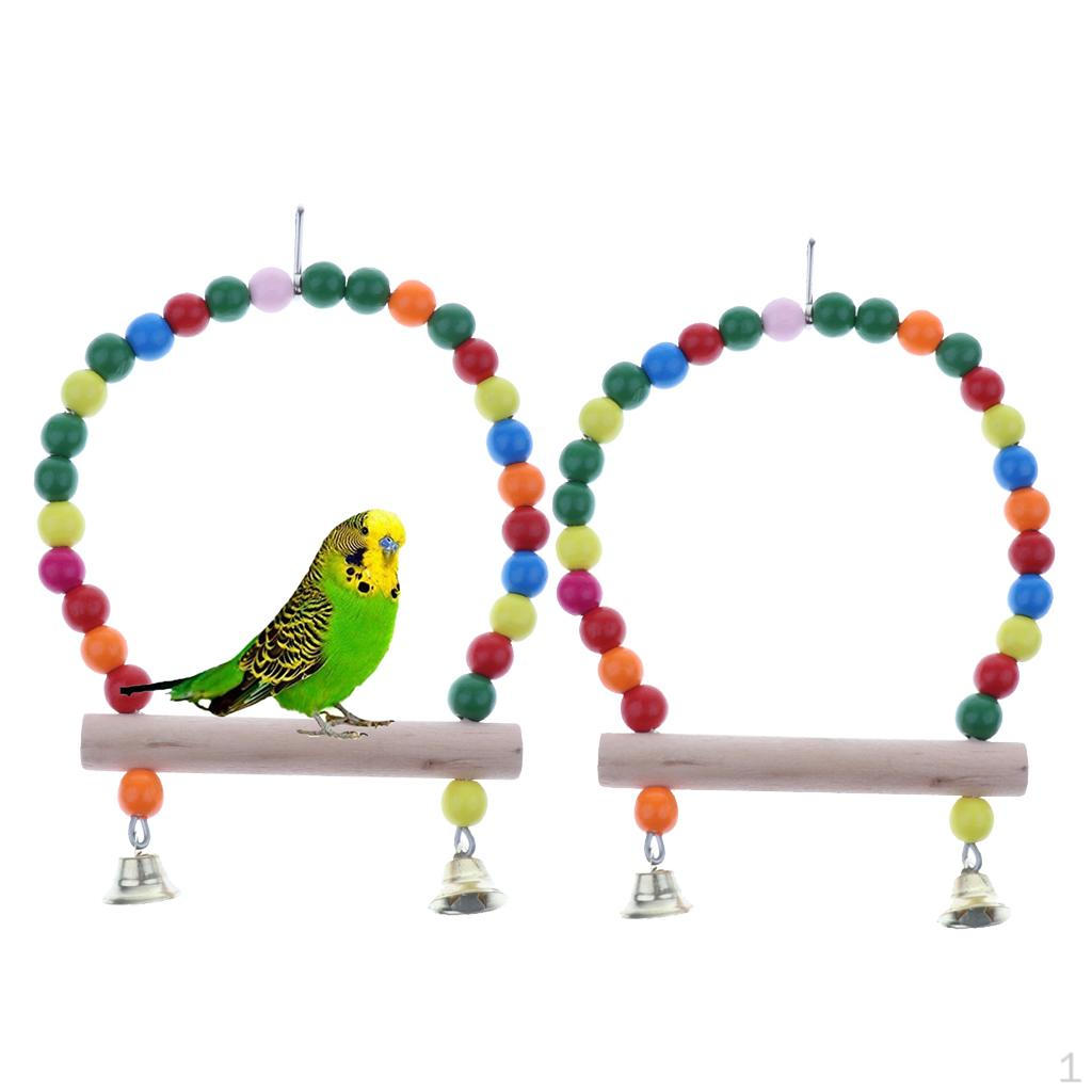 Bird Platform Perch Support Natural Chew for Parrot Parakeet Cockatiel