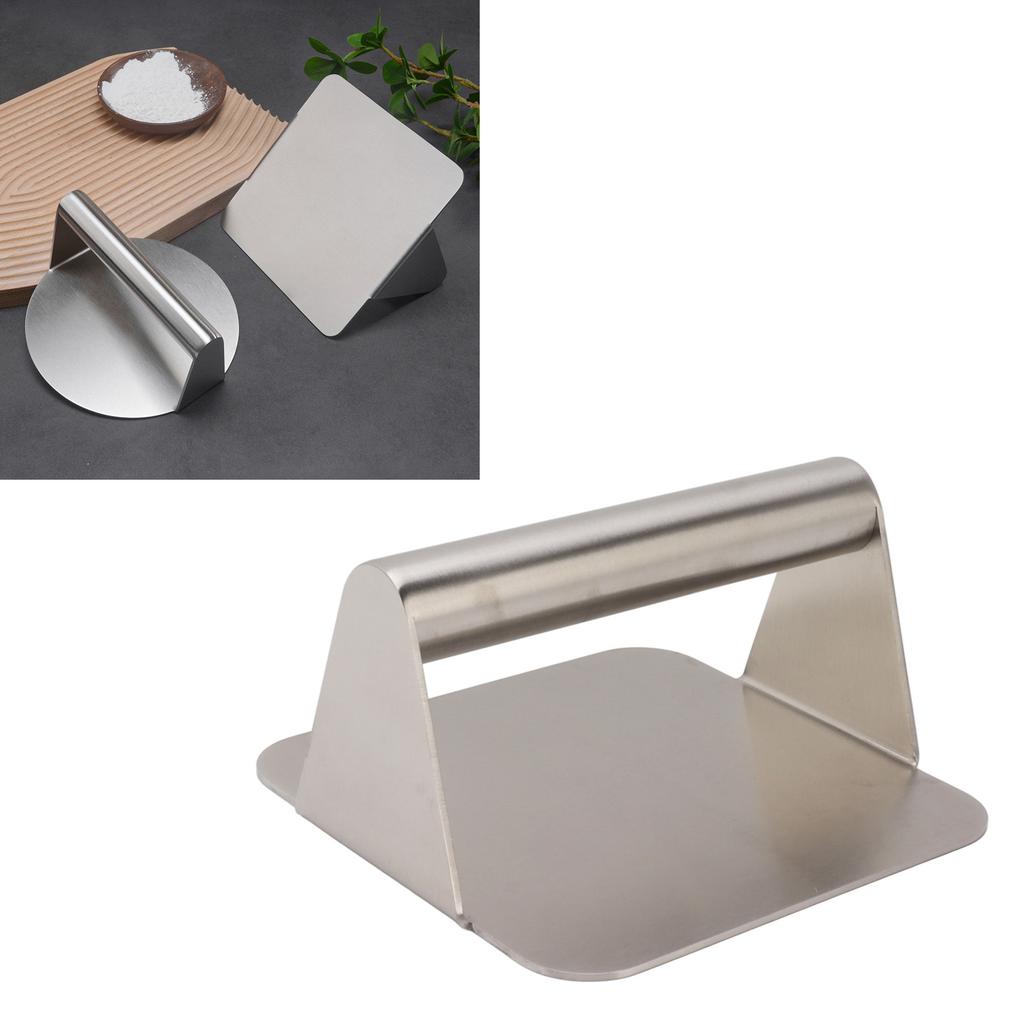 Stainless Steel Burger Press Professional Manual Prevents Stick Grill Press for Beef Vegetables Burgers Cooking