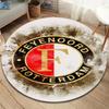 Feyenoord Round Area Rug,Carpet Rug for Living Room Bedroom Sofa Playroom Decor,Non-slip Floor Mat