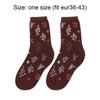Socks Seamless Pure Cotton Sock Maple Leaf Warm Socks Japanese Style Print Socks Sleeping Hosiery