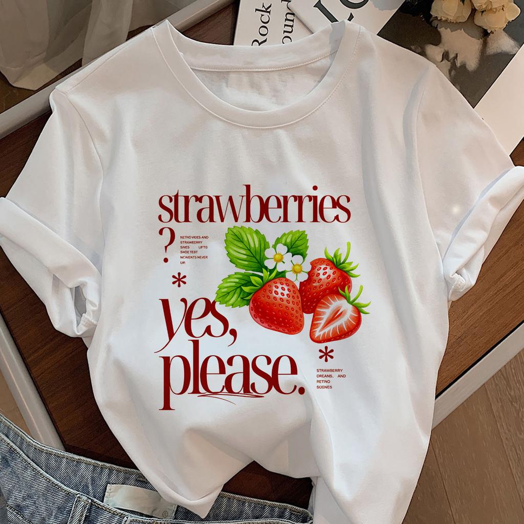 Strawberry Graphic T Shirts Summer Berry Lover Tshirt Unisex Ladies Girl Short Sleeve Tops Tee Casual Soft Pritned Streetwear