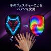 LED Face Fun USB Cosplay LED Switchable Perfect for School Unisex V-Dank Mask, Gesture-Sensing Cover, Toy, Illuminating, Rechargeable, Accessory,