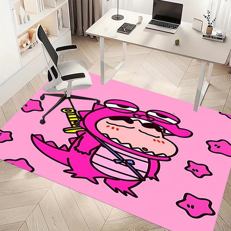 1pc Crayon Shin-chan Print Area Rug - Soft, Washable Non-Slip Indoor Mat, Living Room, Home Office Decorative Rug,Office Decorative