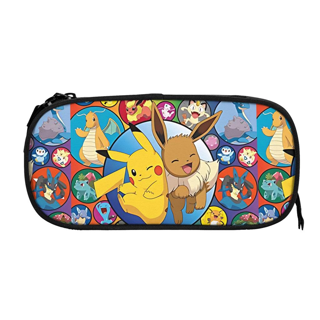 Custom Pokemon All Character Collage  Large Capacity Bags for Child  School Pencil Bag for Boys Gilrs Kids