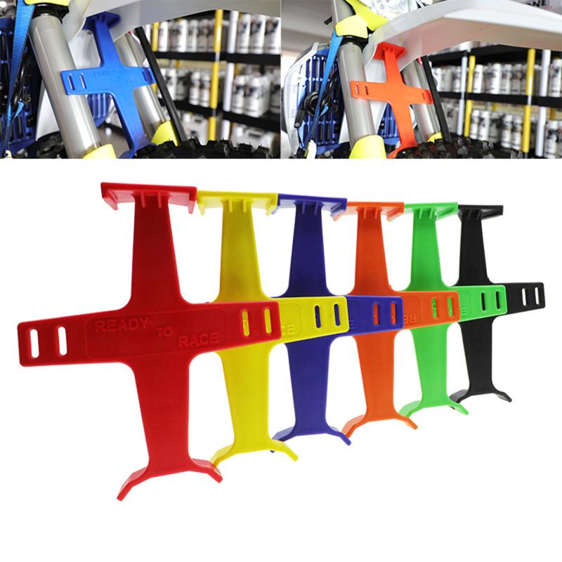 Bracket Plastic Fork Guard Suspension Motocross Protection Motorcycle Shock Absorber Transportation Protector Brace Stand