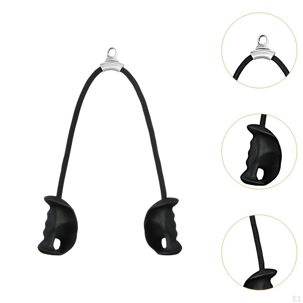Trizepsseil, LAT-Zugstange, mit ergonomischen Griffen, Schwerlast, 91 cm Länge, Kabelbefestigungen