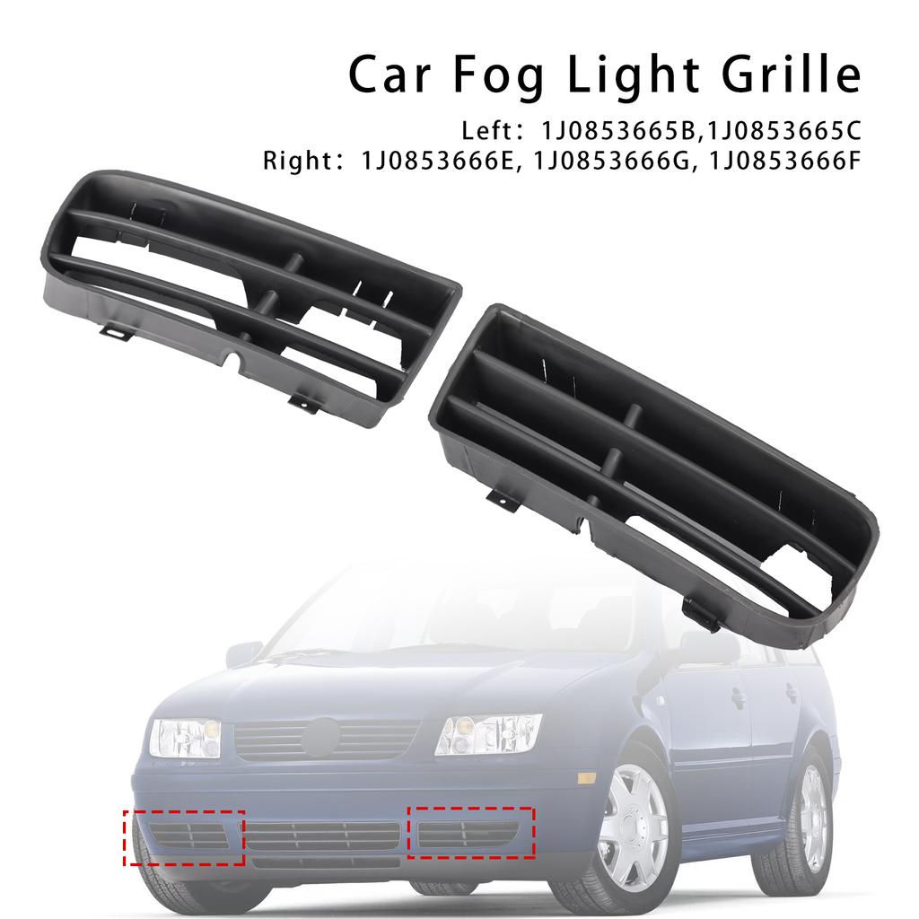 1 pár krytů mřížky předního nárazníku pro VW Golf IV MK4 1998-2004