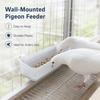 5pcs Transparent Box Hanging Bird Feeder Drinker Automatic Pigeon Feed Trough  Aviary