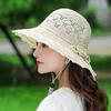 New women's summer sunscreen sun hat foldable outdoor sunshade Korean version big eaves beach mother cool hat basin hat
