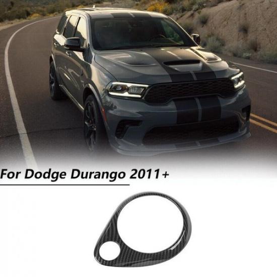 For 2011-2024 Dodge Durango ABS Carbon Dashboard Central Speaker Ring Cover Trim