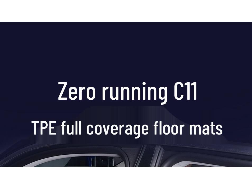 2026 Leapmotor C11 TPE Floor & Trunk Mats: Dirt-Resistant, Durable, Original Car Color.