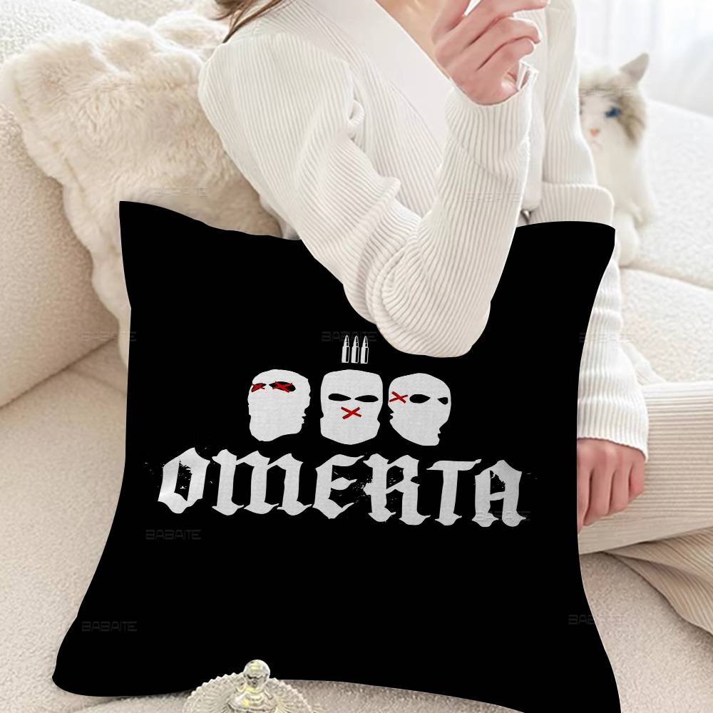 Brand Omerta Maes 47 Logo Pillow Cushion Cover Pillowcase Living Room Sofa Home Decor Customized