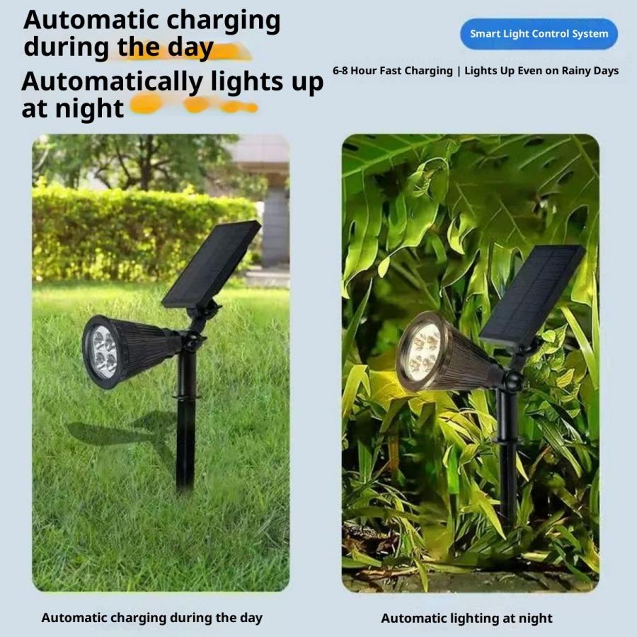 Solar-powered Outdoor Waterproof IP55 Garden Light for Lawn Courtyard Road & Theme Park Use