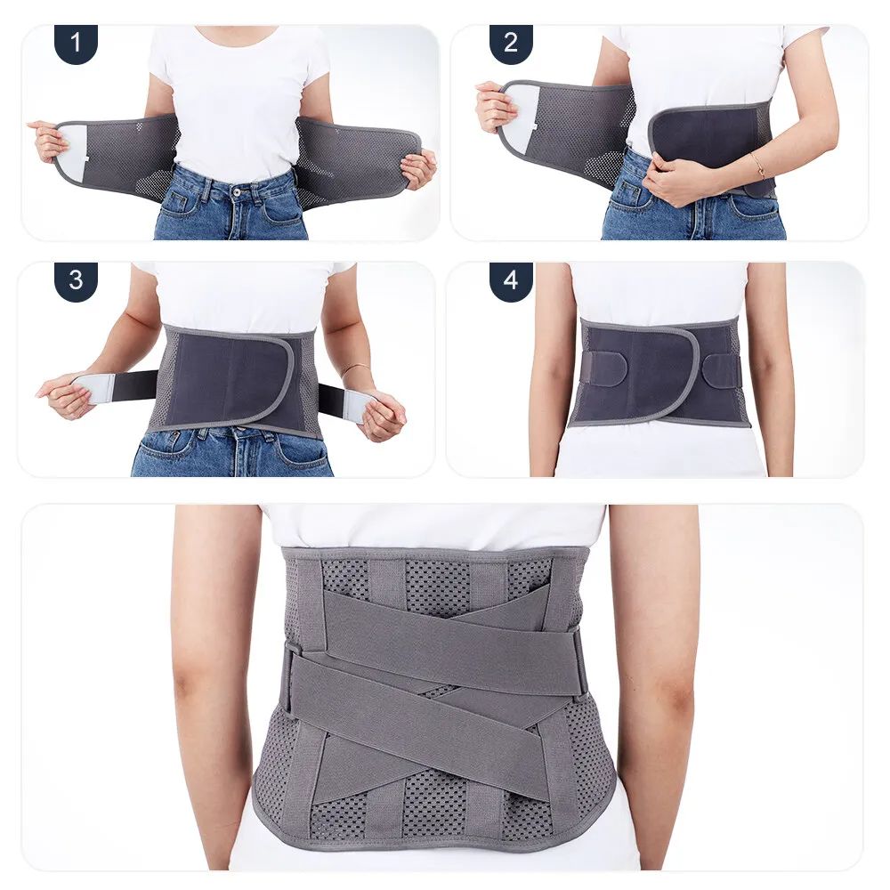 Breathable Lumbar Back Belt Adjustable Lumbar Spine Fixed Belt Lumbar Brace Herniated