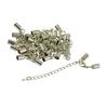 SET OF 12 Iron Alloy Clasp Crimp Connectors FOR Necklace Bracelet DIY Craft Jewelry Making Supplies