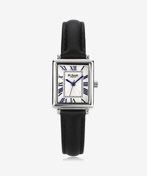

[ST.SCOTT LONDON] ST.SCOTT LONDON Secreto Women s Leather Watch - Silver Black ST5502F-SSB NONE