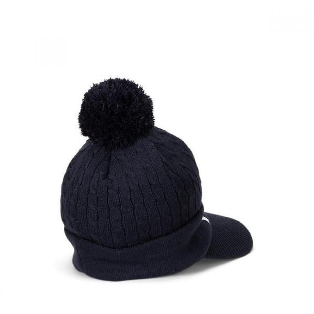 Polo Golf Men S Logo Cable Knit Pompom Cap mapghgS0j420036410