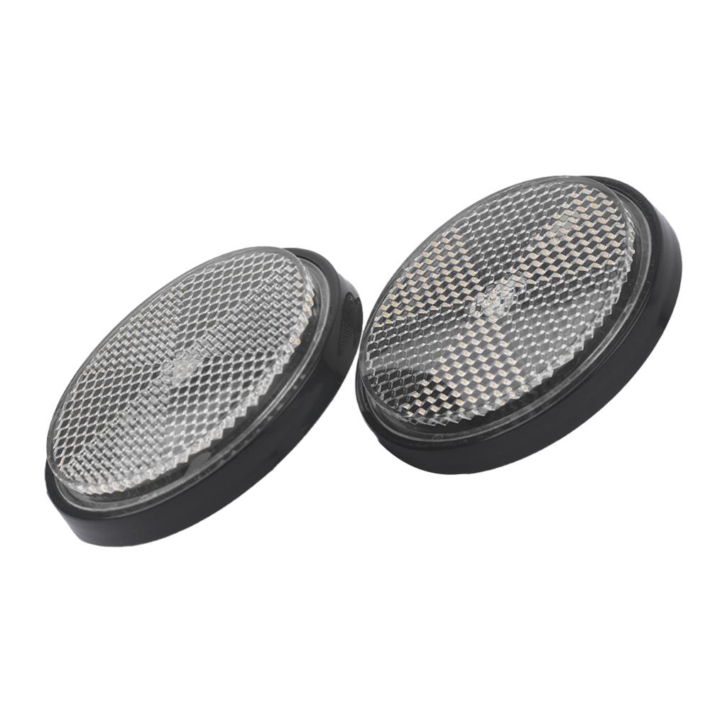 2pcs Motorcycle Circular Reflector Electric Bike Waterproof Dustproof Night Safety Reflector Motorcycle Car Reflective Sticker