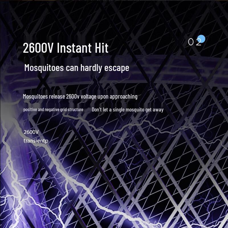 Gureide Rechargeable Electric Mosquito Swatter & Emergency Light