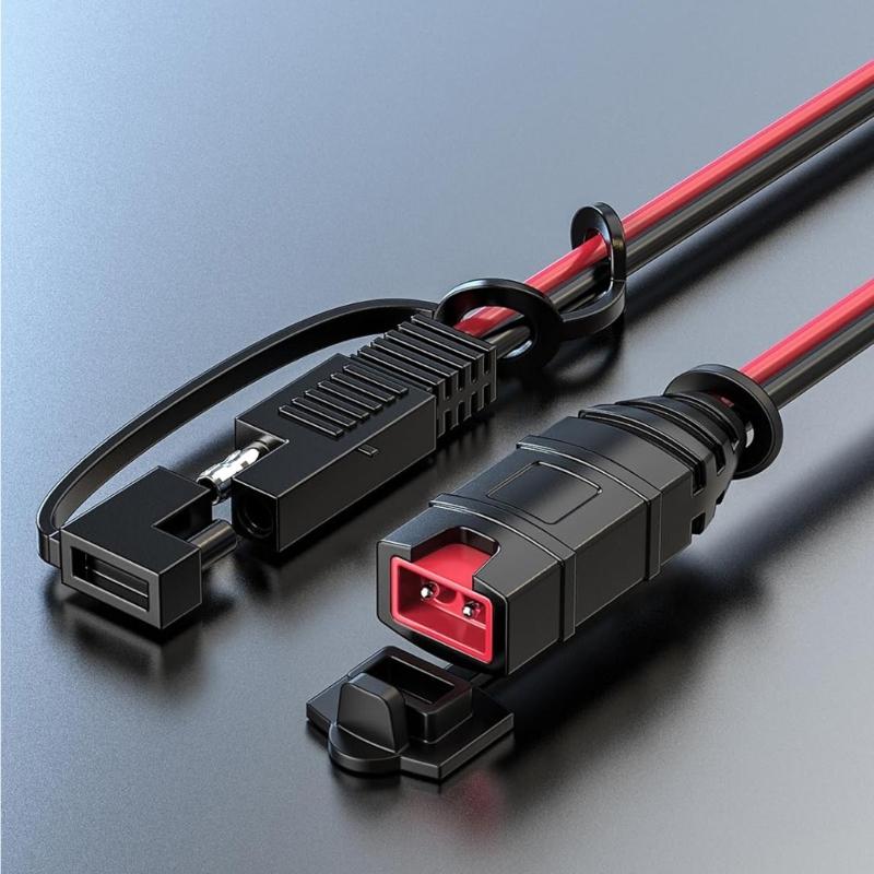 Flexible 13-16 Inch Power Wire with Overcurrent Protection Waterproof Blend Cable for Automotive Battery Chargers