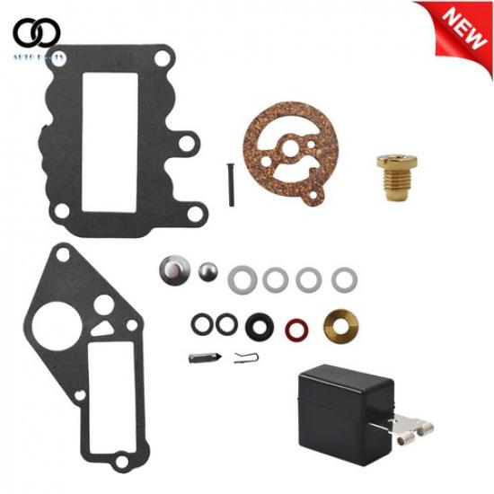 Fit For Johnson Evinrude Outboard 9.5 hp 382048 BRP/OMC w/Float Carb Rebuild Kit