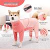 Breathable Summer Dog Outfit: Dirt-Resistant, High-Elastic, Four-Legged Design with Belly Cover for Small & Medium Dogs