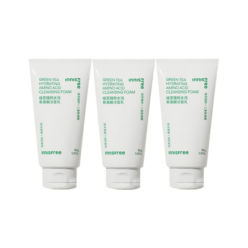 Innisfree Extract, Moisturizing Amino Acid, Volcanic Mud , Moisturizing, Innisfree Facial Cleanser Green Tea-Green Tea Facial Cleanser 150g3 зелёный