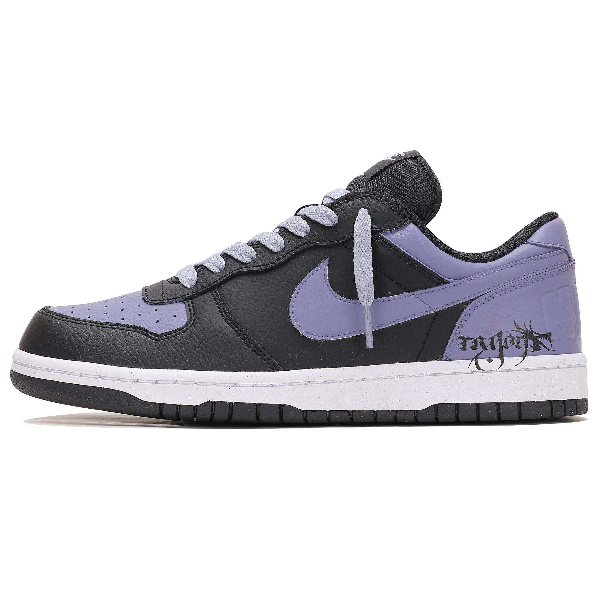 

Nike Big Abrasion Resistant Breathable Low top Skateboard Shoes Men s Black Purple 355152-016(TeamThree-) 41