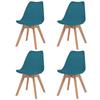 Day and Night - Day and Night Dining Chairs 4 Pcs Turquoise Plastic