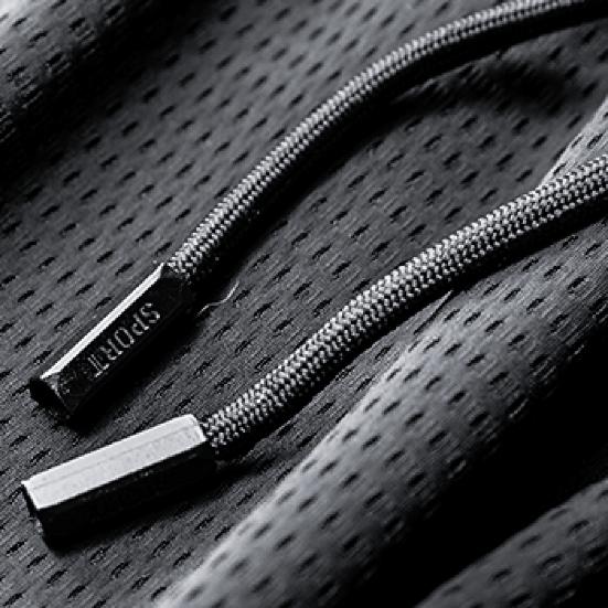 Módní letní středně vysoký pas elastický pas rovné devítidélkové kalhoty ledově chladné volné pánské kalhoty