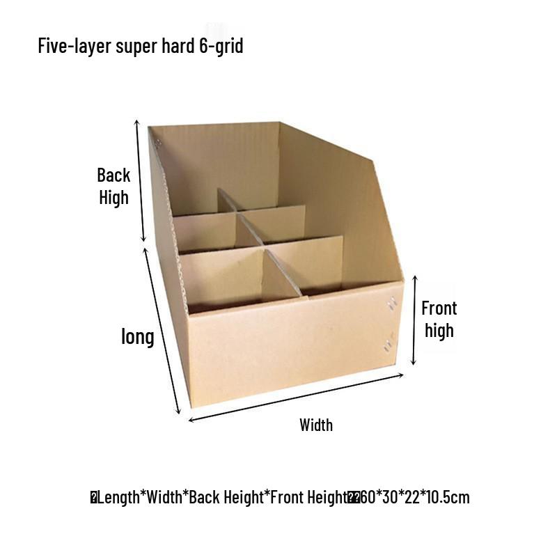 Five-Layer Super Hard Storage Organizer with Slanted Compartments for Warehouse or Supermarket
