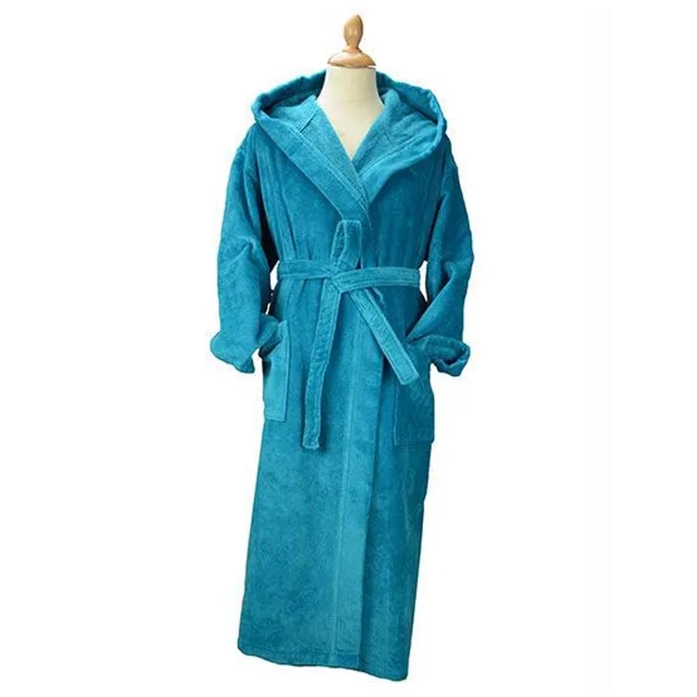 ARTG Womens/Ladies Deluxe Velour Hooded Dressing Gown