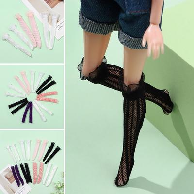Dollhouse Decoration Toys Doll's Clothes Accessories 1/6 Doll Stockings Lace Socks Christmas Gift