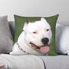 American Staffordshire Bull Terrier Square Pillowcase Polyester Linen Velvet Creative Decor Throw Pillow Case Bed Cushion Cover