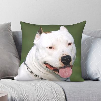 American Staffordshire Bull Terrier Square Pillowcase Polyester Linen Velvet Creative Decor Throw Pillow Case Bed Cushion Cover